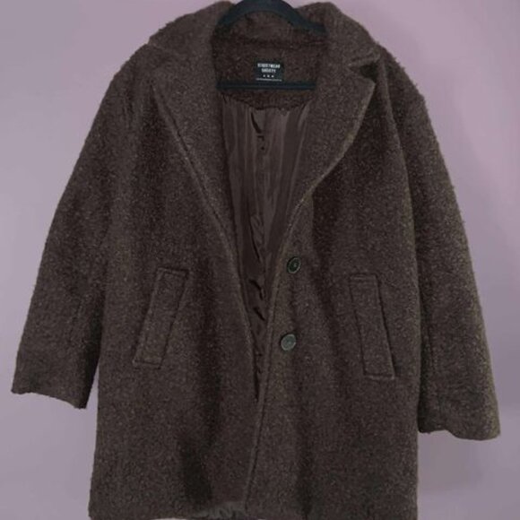 Streetwear Society Teddy Dress Coat - Picture 1 of 3